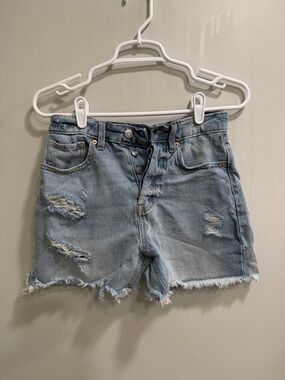 wild fable Light Blue Distressed Jean Shorts